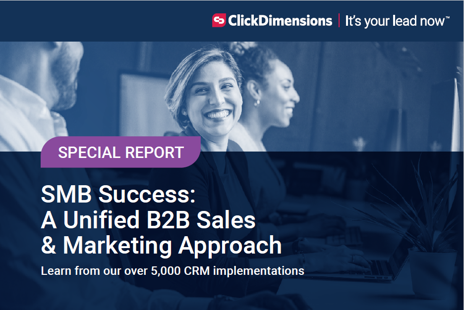 SMB Success: A Unified B2B Sales and Marketing Approach - Special Report - pdf download